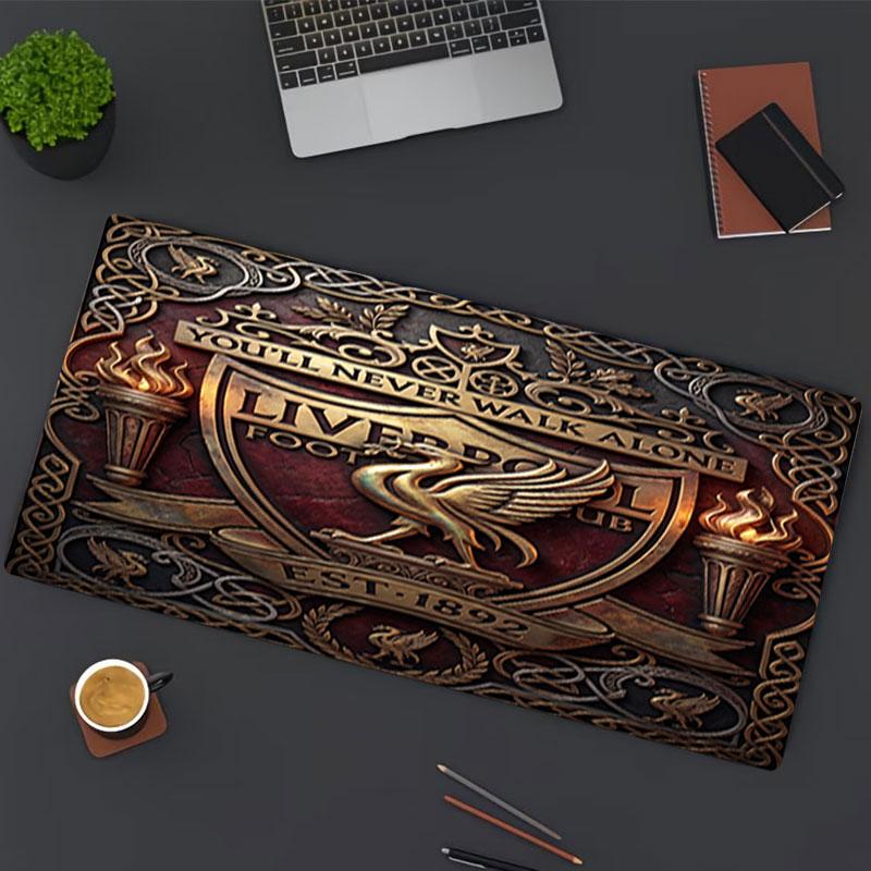 Podložka pod myš s potiskem Liverpool Football Club, pro podložku pod klávesnici, podložka na notebook PC pro kancelářské domácí použití, dekorace stolu, perfektní dárek k narozeninám pro hráče