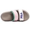 Fila Donut Fashion Versatile Thick Sole Casual Velcro Antibacterial Slide Sandals Women Sandals White Silver Pink F12W221503FGS