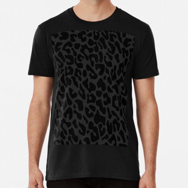 black leopard print S to 5XL Made in the AU/USA T-Shirt