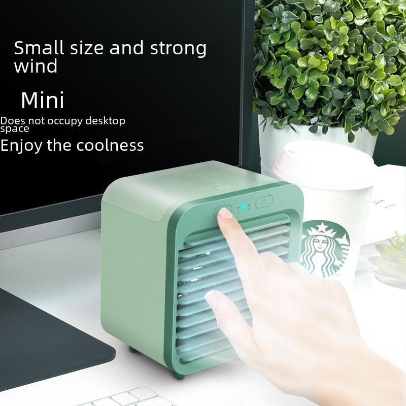 "USB Mini Desktop Air Cooler & Humidifier"