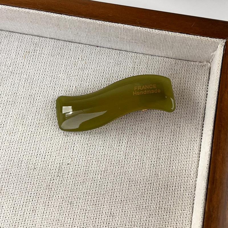 Retro Simple Wavy Acetate Shape Hair Clips Woman Girls Sweet Exquisite HairPins Colorful Barrettes Fashion Hair Accessories New