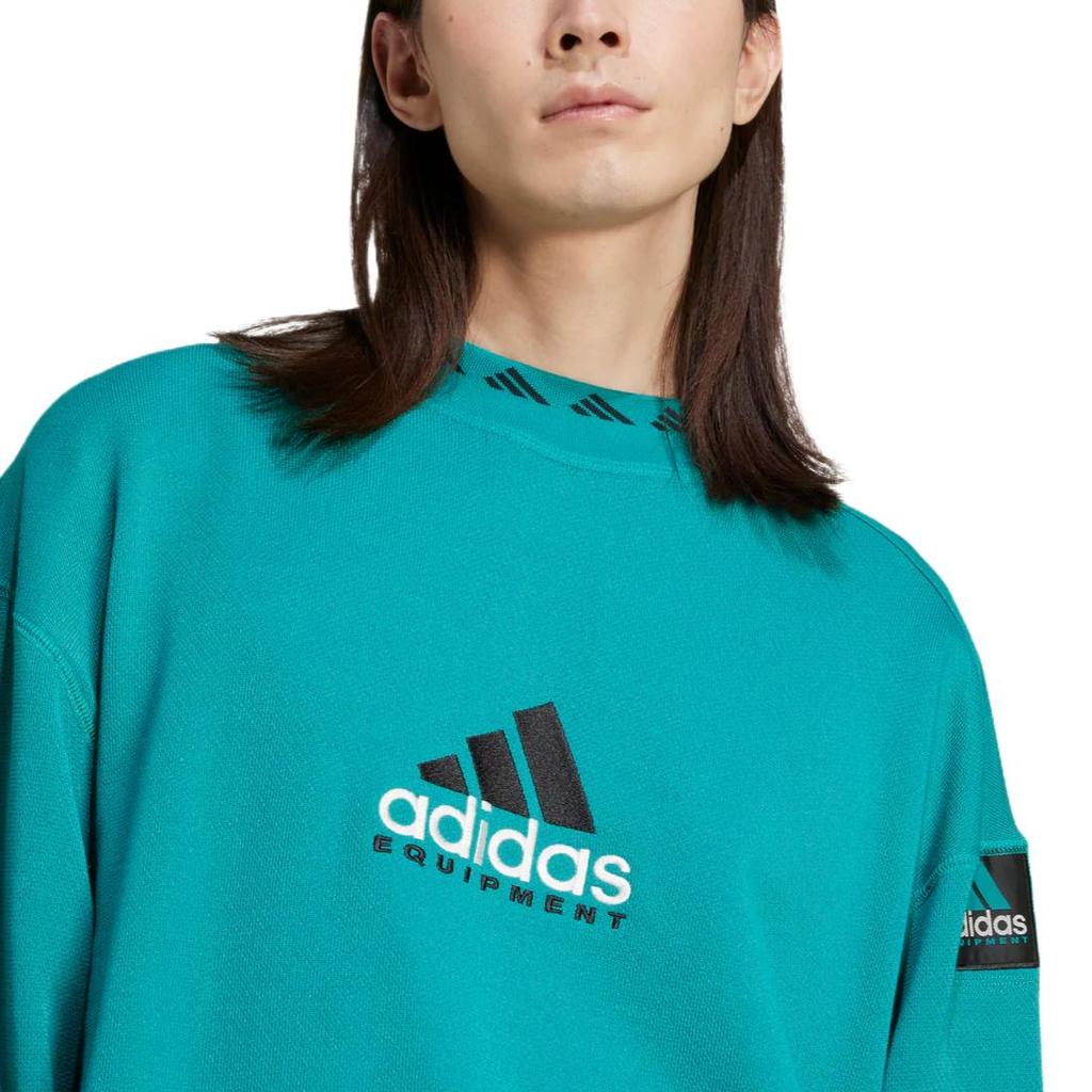 Adidas Equipment Warm Comfortable Soft Delicate Crewneck Sweatshirt Unisex Sweatshirt Green JN7146