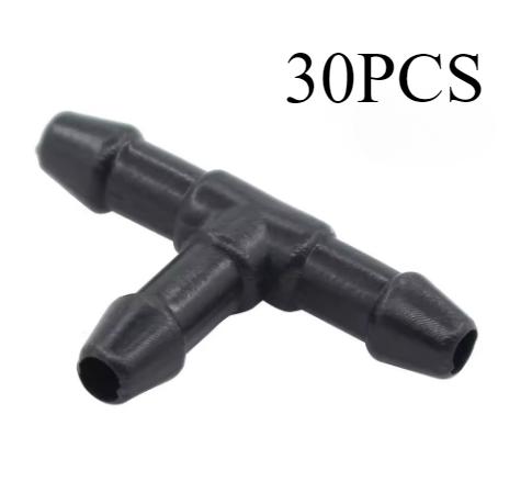 Universal Car Windshield Washer Nozzle Sprayer with Hose Connector Kit High Pressure Auto Dual Holes Water Spray Car Accessories