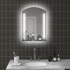 Bathroom Mirror with LED Lighting, Elegant and High-Quality, Glass, Aluminum, Plastic, 50L X 12W X 70H Cm