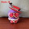 13cm Personaggio Anime Animazione Hazbin Coppia 3V Vox e Valentino Peluche Giocattoli Zaino Hotel Borsa Ciondolo Scrivania Peluche Bambola Decorazione