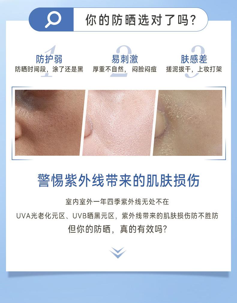 Fan Wenhua Water Clear Sunscreen Outdoor Sunscreen Breathable Non Greasy UV Protection Experience Pack 2ml * 5