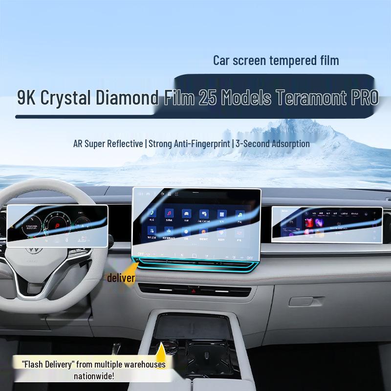Volkswagen Teramont PRO Screen Protector: Fits 25 Models, Tempered Film Car Interior Decoration