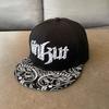 Adjustable Letter Embroidery Flat Brim Hat Korean Style Street Style Baseball Cap  Women