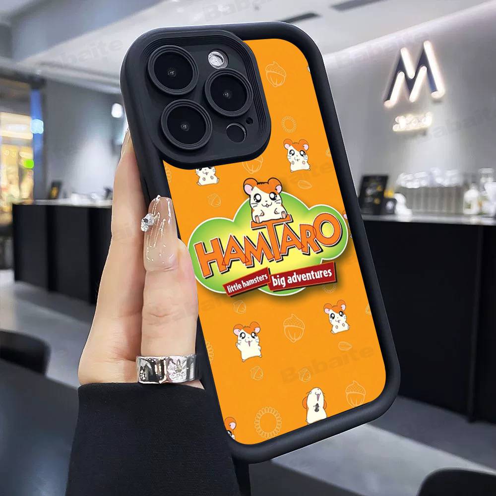 

Hamtaro Cute Hamster Kawaii Lovely Phone Case For IPhone 11 12 13 16 15 17 14 Pro Max Soft Funda Silicone Cover iPhone 17pro max