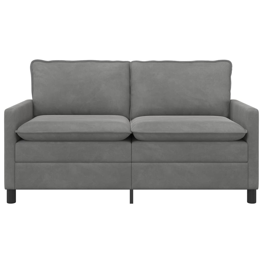 Sofa Dark Grey 156 x 81 x 87.5 cm Velvet