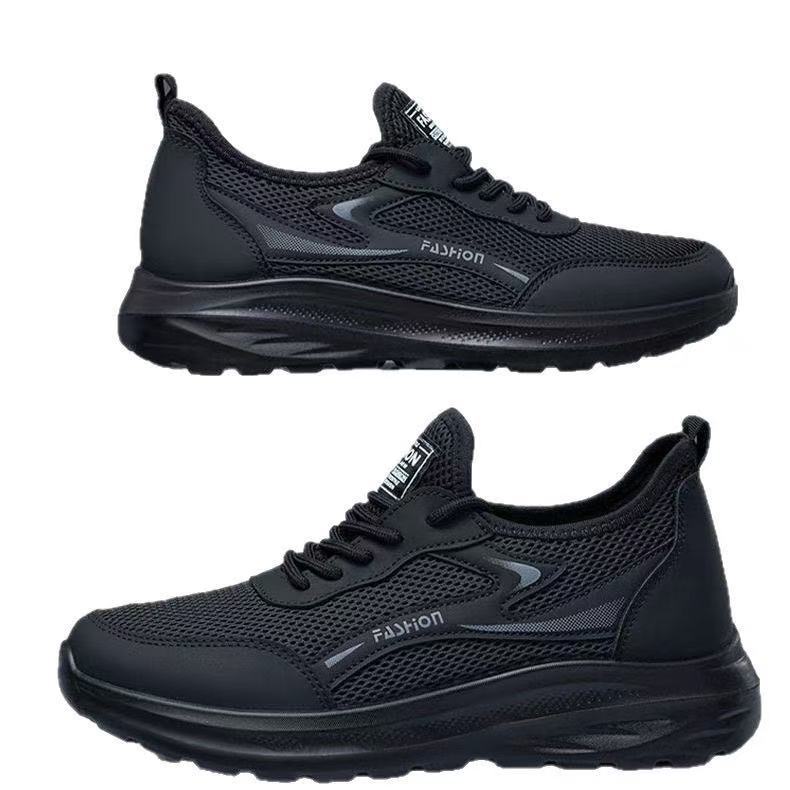 Mesh breathable men's shoes fashion sports casual shoes soft sole non-slip wear-resistant work shoes