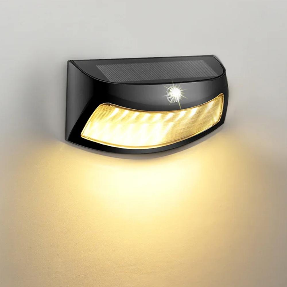 

DS-PIR-3688 PIR Motion Sensor Solar Powered Wall Lamp Waterproof Garden LED Light Copper Shell/Warm Light