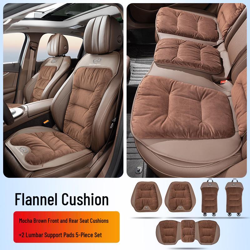 Flanell Lendenwirbelstütze Autositzkissen für Mercedes-Benz E, C, A, S-Klasse & GLA/GLB/GLC