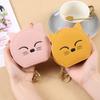 PU Leather Pu Cosmetic Bag with Makeup Mirror Mini Storage Bag Cat Shape Makeup Bag  Student