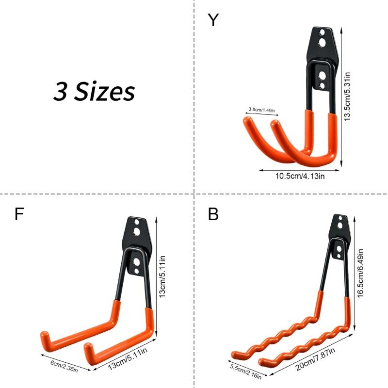 Wytrzymały metalowy haczyk ścienny do długotrwałego użytku, trzyma przedmioty, narzędzia, do przechowywania w łazience, łatwy montaż, solidne żelazo, buduje