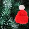24Pcs Christmas Mini Knitted Hats Adorable Handcrafted Miniature Caps for DIY Craft Wine Bottle Decor Tree Ornaments Festive