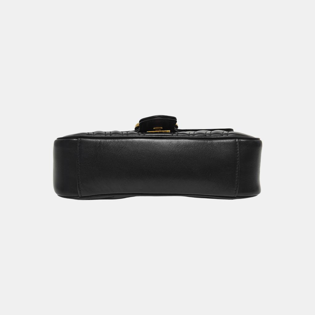 [Pre-Owned] Gucci GG Marmont Matelassé Mini Bag 'Black' - Very Good #1L5KGXE