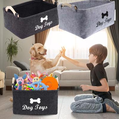 Pet Snack Clothing Toys Felts Storage Basket