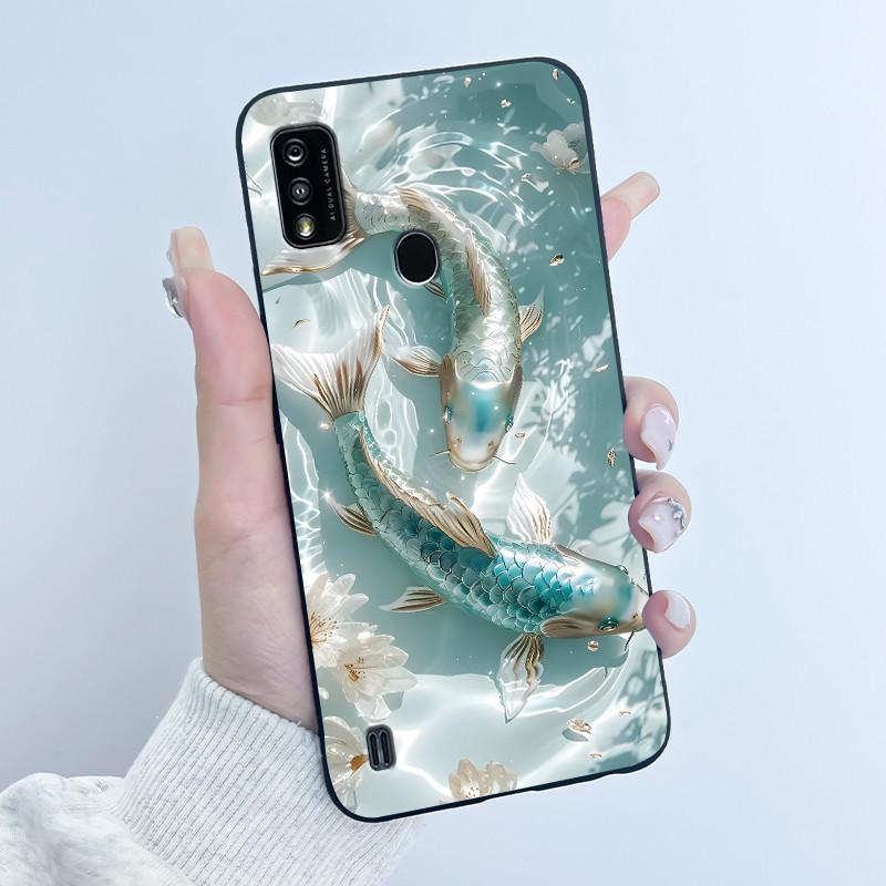 Soft TPU Case For ZTE Blade A51 A71 A31 Plus A7P Cute Love Rabbit Black Silicone Back Shell for BladeA51 Protective Soft Cover