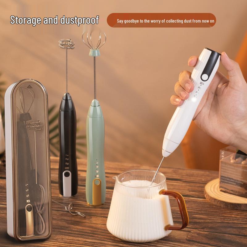 Electric Handheld Milk Frother & Egg Beater for Coffee and More