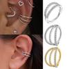 ASTM F136 Titanový Kroužek Conch Dvojitá Vrstva Piercing do Ucha Šperky Sklápěcí Clicker Rook Tragus Chrupavkové Náušnice Šperky na Tělo