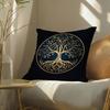 Tree Of Life Plant Floral Cushion Cover Soft Short Plush Pillow Cover Smooth Cozy Texture Aesthetic Cushion Case Home Decor