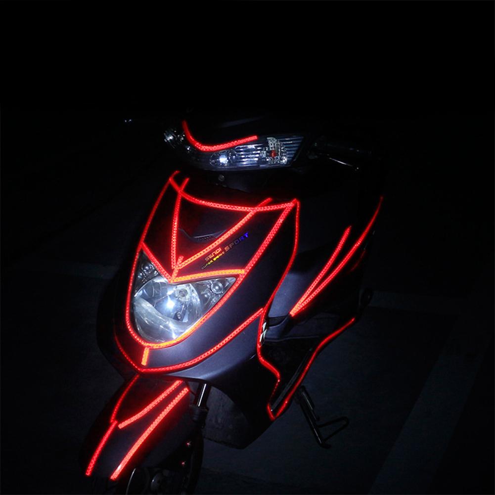 8M In Length Bicycle Reflective Sticker Tape Noctilucent Waterproof Fluorescent Bike Decoration