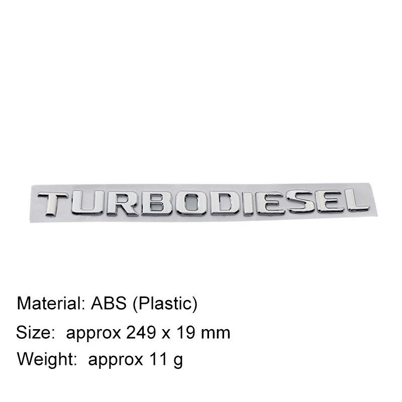 

Premium TURBODIESEL KOMPRESSOR compressor for CLK SLK SL CLS ML A B C S R Class car Hood Fender trunk Rear Bonnet Nameplate Decal Emblem Badge Sticker turbodiesel
