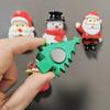 Resin Santa Claus Snowman Christmas Tree Fridge Magnet Home Decor Refrigerator X'mas Decoration Sticker Gift Kitchen