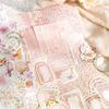 100pcs/set Mixed Material Pack Flower Series Hollow Lace Handbook Border Primer Paper DIY Decorative Sticker Notes Scrapbook