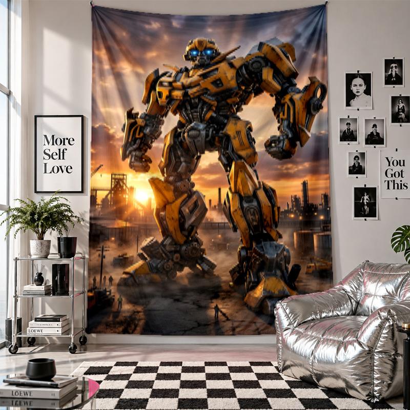 Wall TapestryTransformers Art Hanging Cloth Decorative Background Cover for Room Decoration
