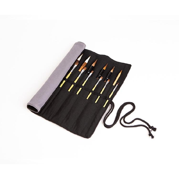 Artist Paint Brush Holder Canvas Roll Up Bag Case Paint Brush Storage Pouches for Oil Watercolor Gouache Art Paint Brush
