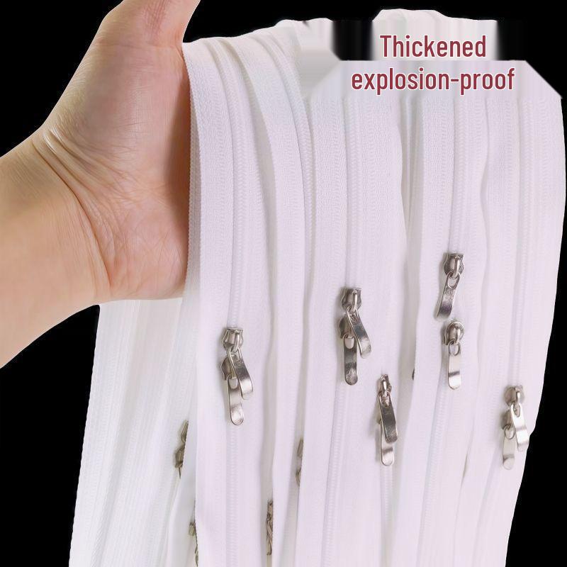 No. 3 Nylon Duvet Cover with Special Long Zipper for 1m, 1.2m, 1.5m Beds - Single or Double Head Home Textile Zipper