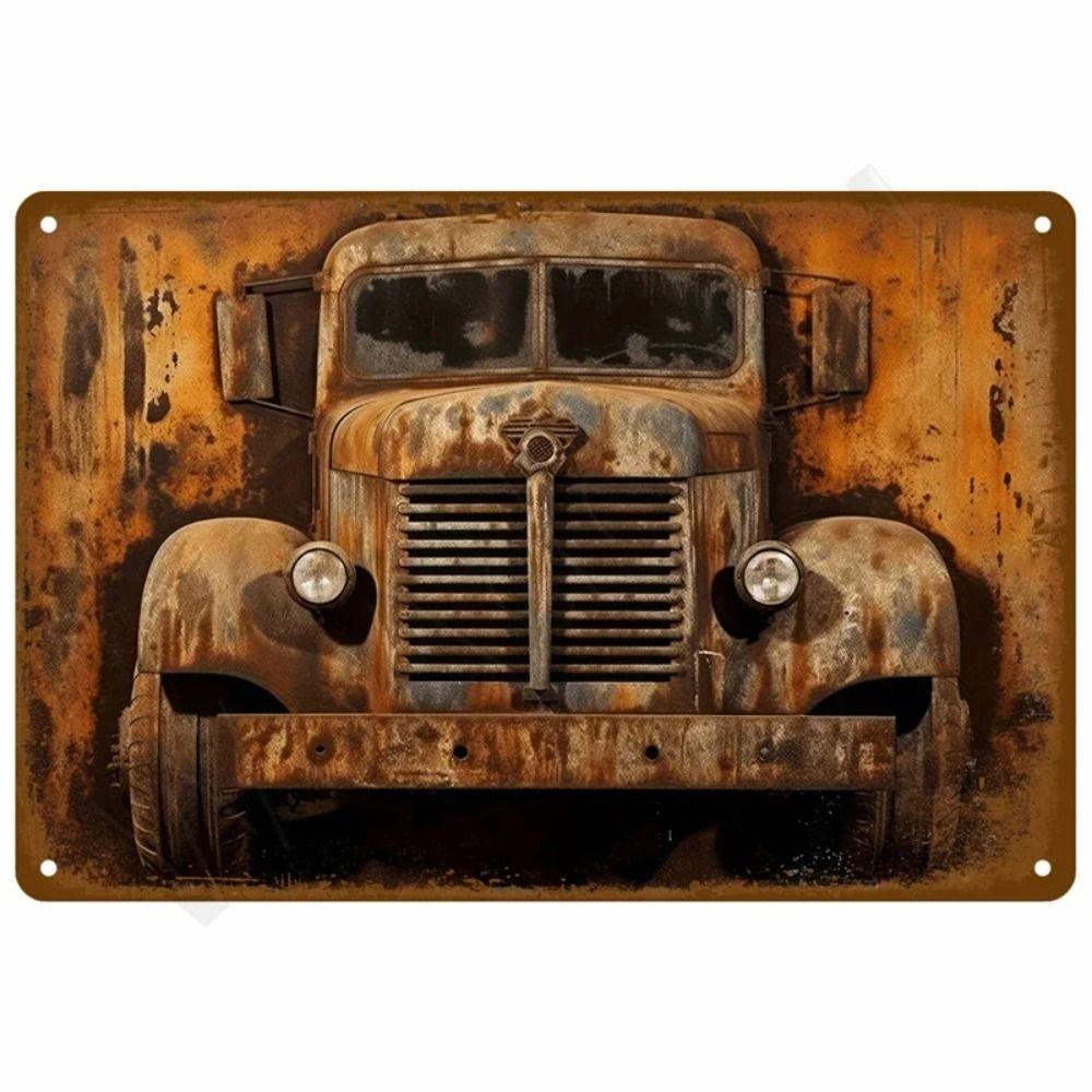 Vintage Motorcycle Tin Sign, Garage Workshop Dacha Decor 20x30cm