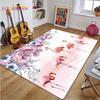 3D Flamingo Rug Carpet for Livingroom Bedroom Kids Room Colorful Modern Rug Non Slip Floor Carpet INS Style Decor Flower Carpet