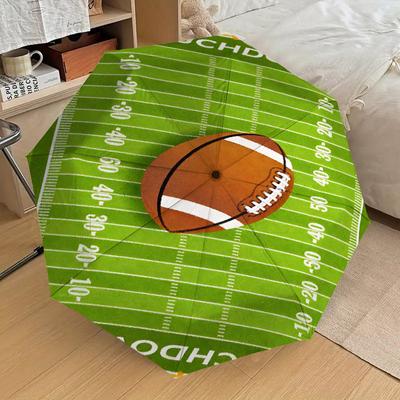 1 Stück Fußballfeld-Regenschirm - 8 Speichen verstärkt, Automatiköffnung, Leicht & Langlebig, Modeaccessoire für Draußen - D309