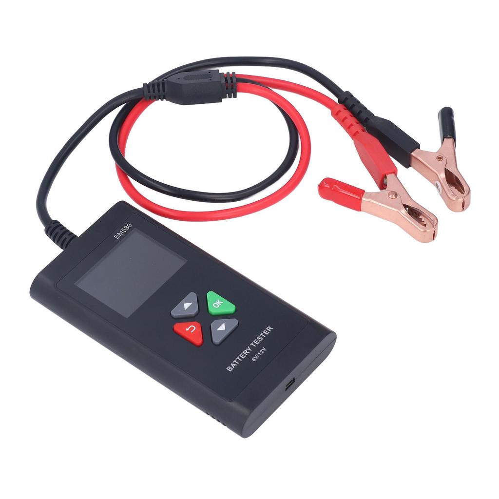 Battery Tester Portable 6V 12V Industrial Automobile Battery Analyzer with 2.4in TFT Color Screen