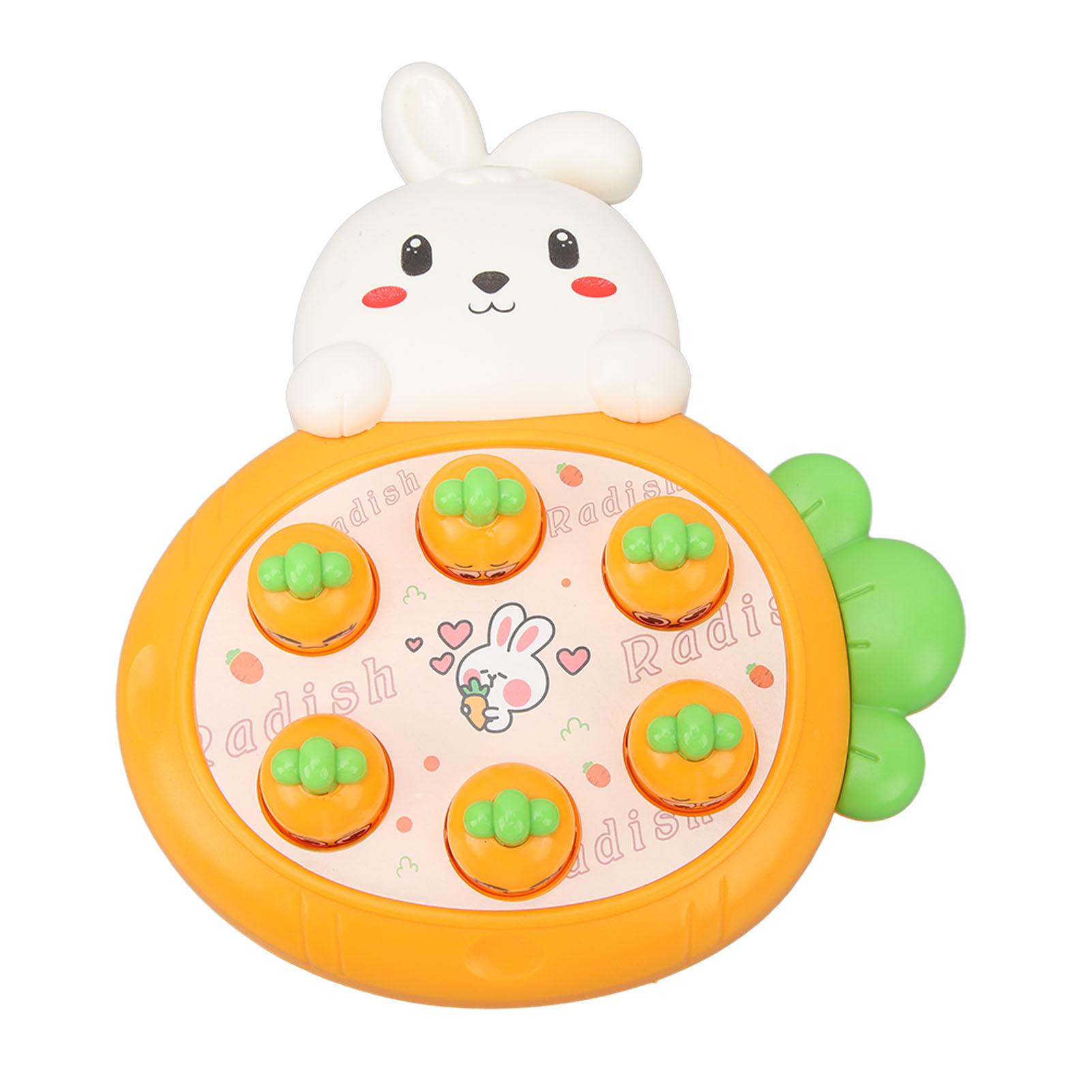 

Игра Ударь крота Мультяшный стиль кролика и морковки Безопасная гладкая устойчивая игрушка-молоток для