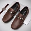 Penny Loafers Men Flats Handmade Luxury Designer Leather Casual Shoes Slip-on Driving Shoes Man Moccasins Boat Shoes Black/Brown