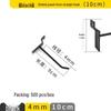 Clip-on Straight Hook for Slotted Pegboard - Aluminum Display Hook for Electronic Components and Sample Exhibits