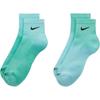 Nike Gradient Knit Logo Embroidered Socks 2 Pairs Gradient Green + Gradient Blue Men's DH6304-906