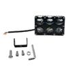 1/2 faros LED para motocicleta, focos antiniebla auxiliares universales de dos colores, blanco y amarillo