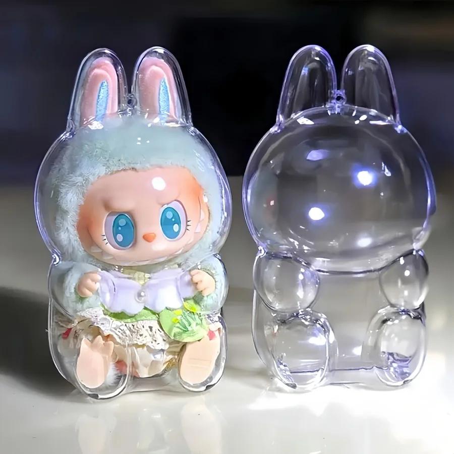 1pc Dustproof Display Case for Labubu - Protective Clear Pendant Holder for POP Mart Collectibles, Excludes Dolls