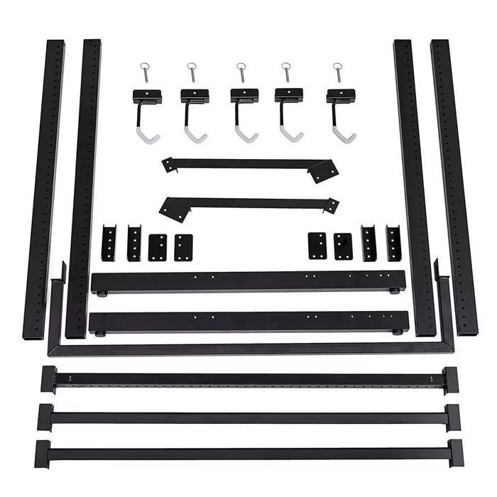 Stojan na bicykle - RI98 - Uhlíková oceľ - 5 bicyklov - Rozmery 117x91,5x205,5 cm