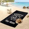 Rammstein Custom Beach Towel, Print Your Name Text Lightweight Absorbent Towel for Swimming Travel