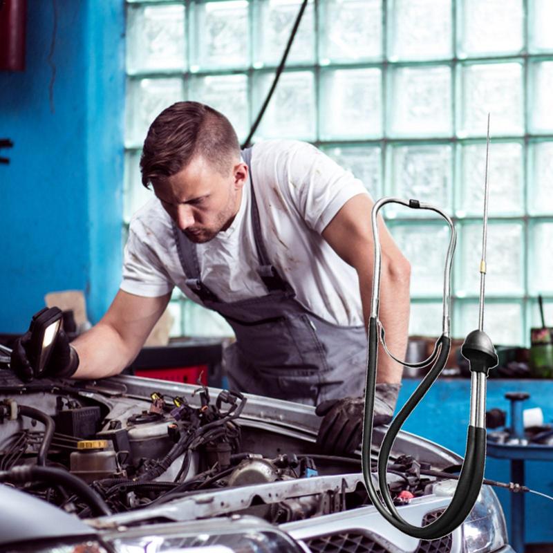 Car Sound Diagnostic Instrument Stainless Steel Car Cylinder Stethoscope Engine Noise Abnormal Diagnostic Tool Auto Detector Hot