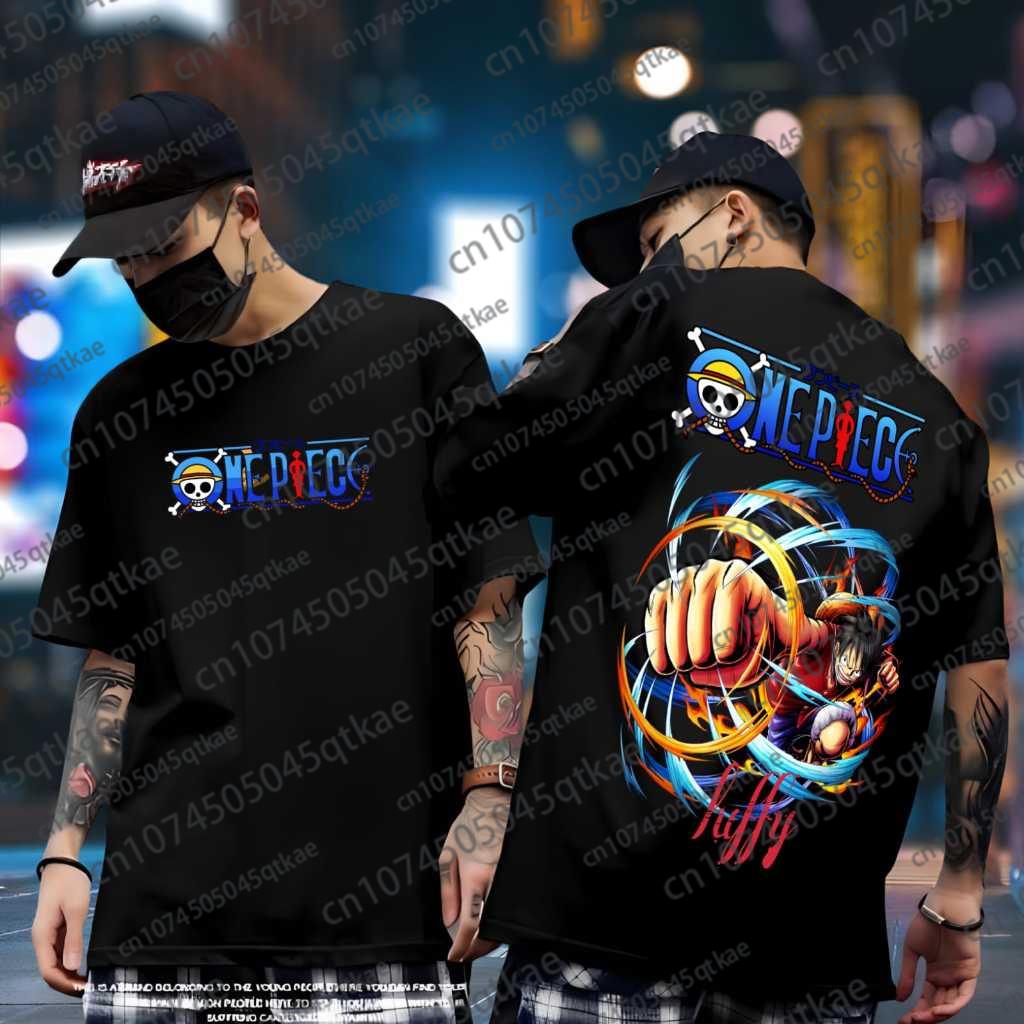 Joint Short-sleeved T-shirt Gear5 Night Pure Cotton Men's and Women's Oversize Fashion Bandai Cosplay Tshirt