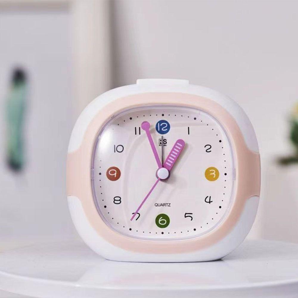 Plastic Tabletop Clock Cartoon Snooze Wake Up Clocks Creative Time Clocks  Children