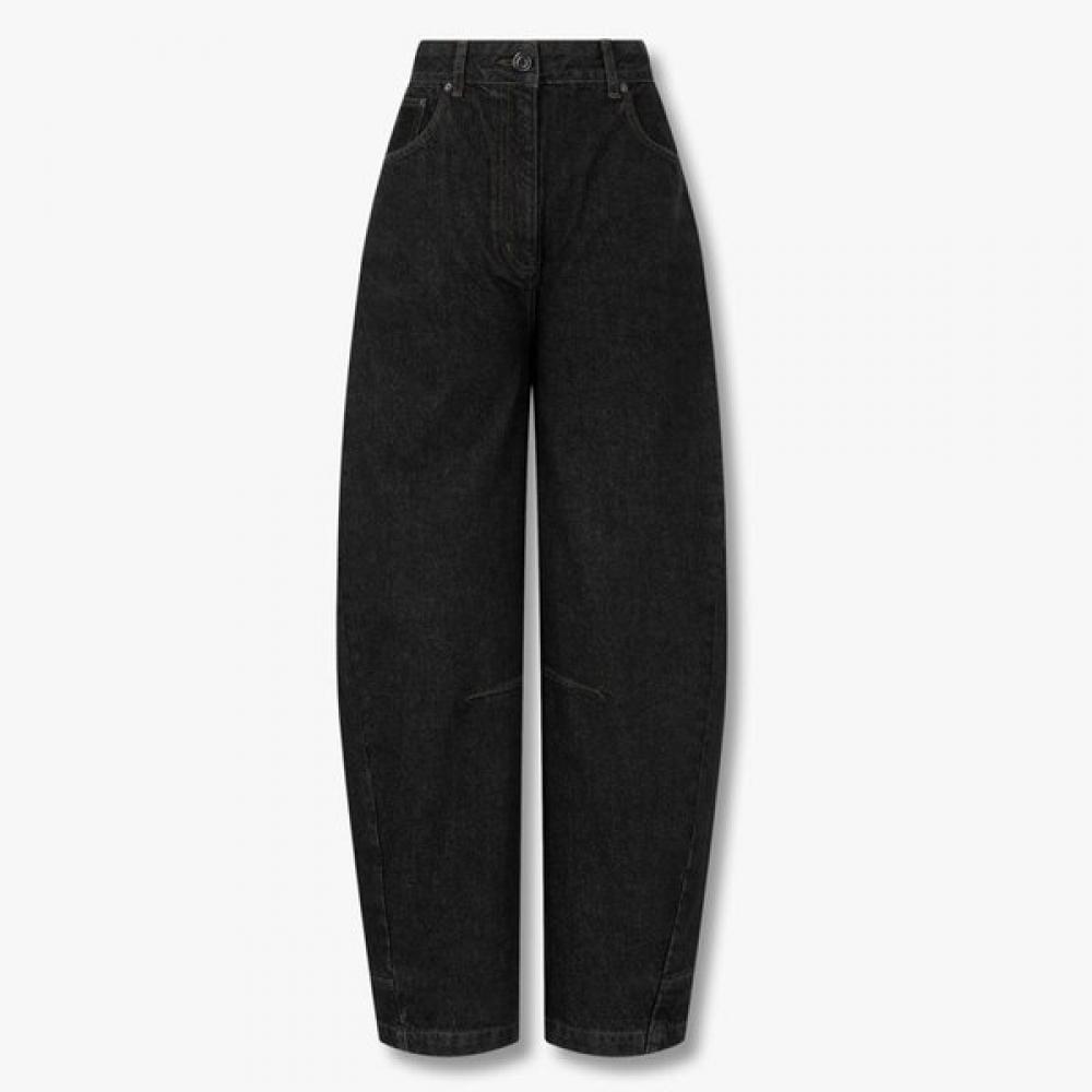 Studio Tomboy Baggy Fit Denim Pants Adjustable Detail 9105362112ct blacks/S