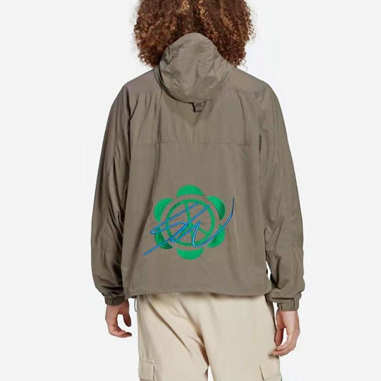 adidas Sean Wotherspoon Washed Anorak Simple Brown Men Streetwear HI3297